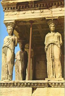 The Caryatids as columns of the Erechtheum