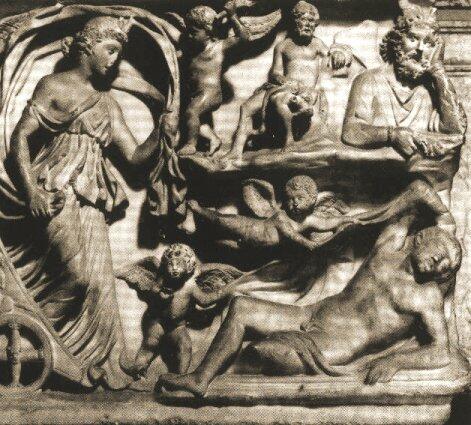 Relief of Selene and Endymion